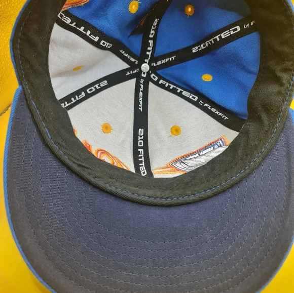 OKC Thunder Fitted Hat Adidas Blue 7 1/4 - 7 5/8 Cap Basketball NBA - Picture 4 of 4